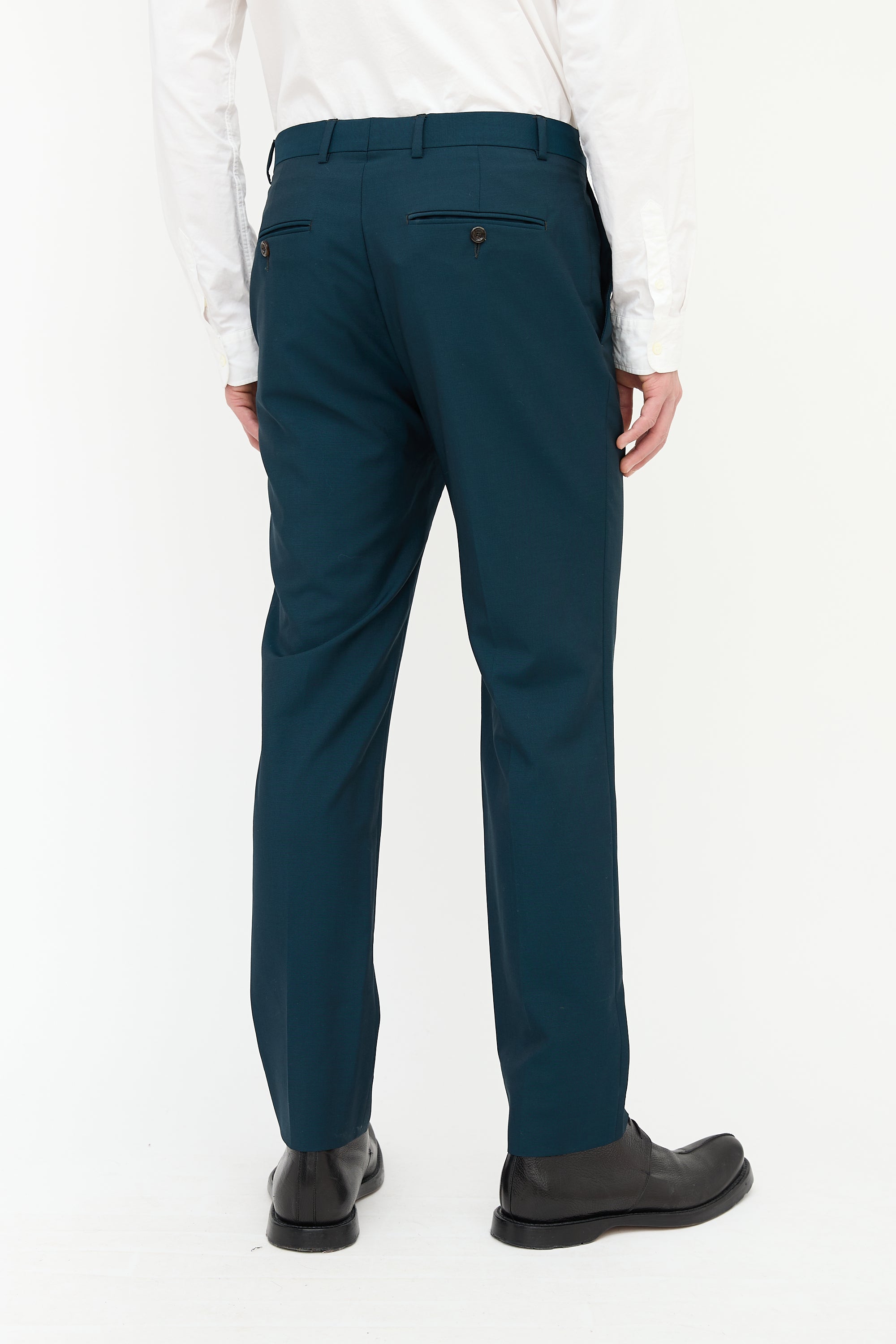 Gucci Wool Slim Leg Trouser