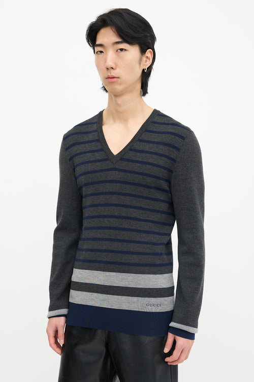 Wool Stripe Sweater