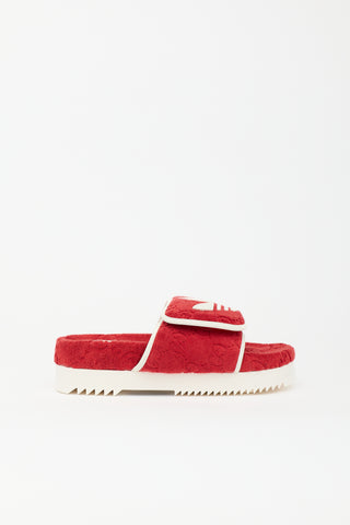 Gucci X Adidas GG Terry Slide