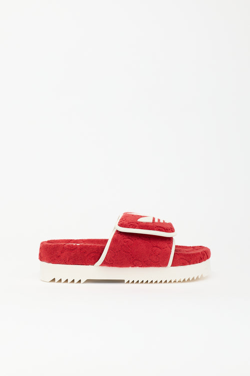 Gucci X Adidas GG Terry Slide