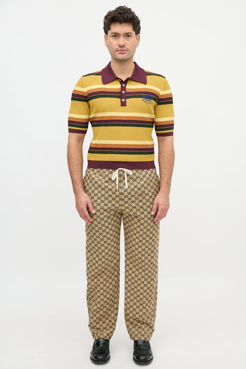 Gucci X Adidas Stripe Polo