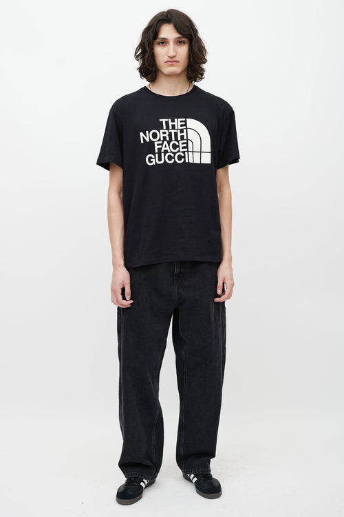 Gucci X The North Face Black & White Logo T-Shirt