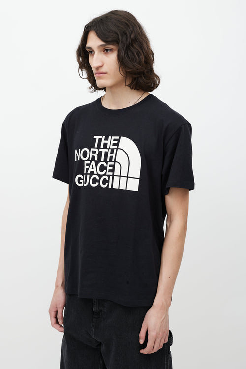 Gucci X The North Face Black & White Logo T-Shirt
