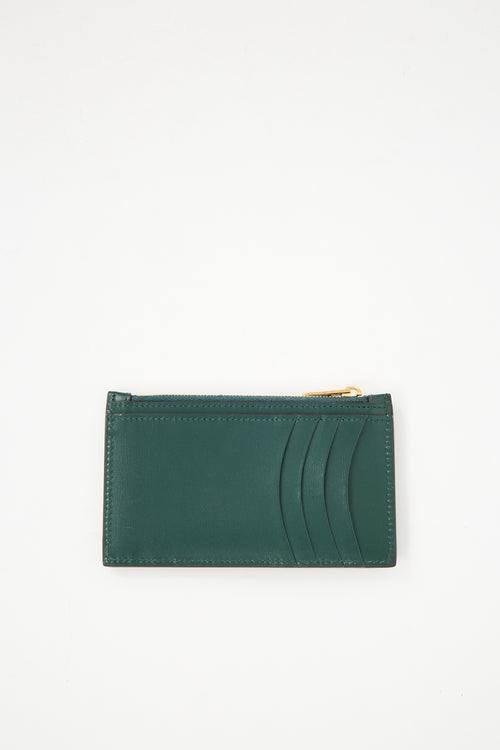 Gucci X Balenciaga 2021 Green & Red Leather "The Hacker Project" Wallet
