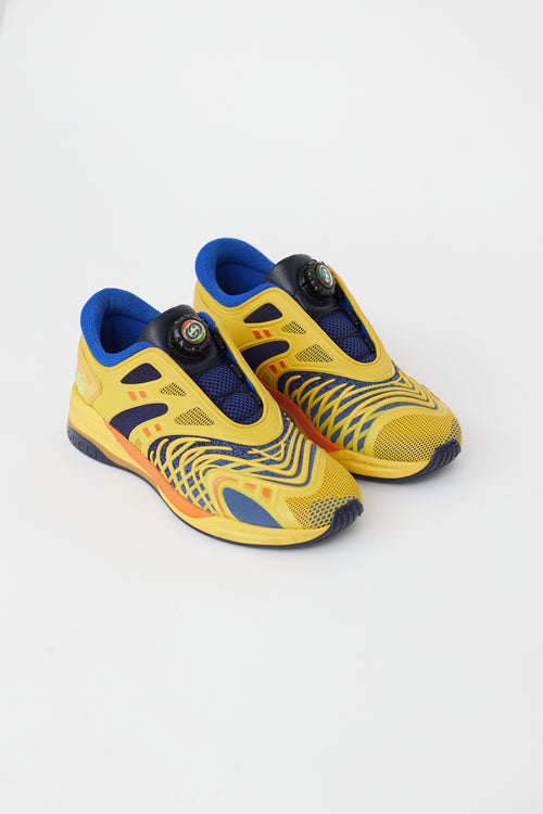 Gucci Yellow & Multi Ultrapace R Sneaker