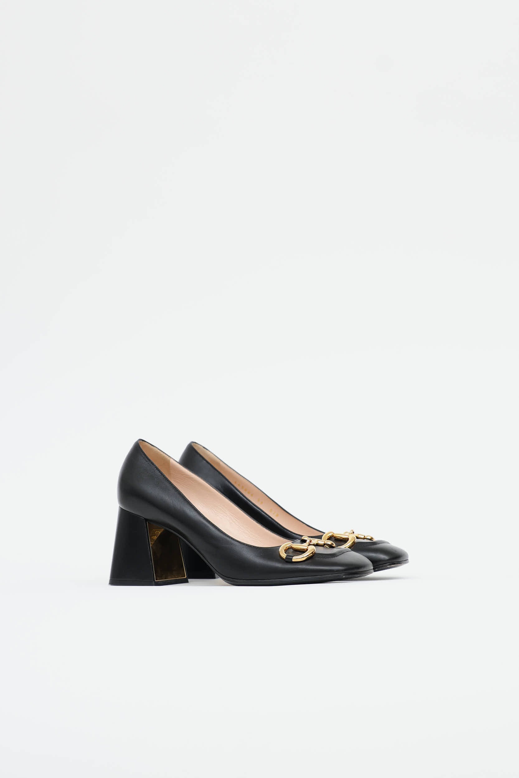 Gucci Leather Horsebit Malaga Heel