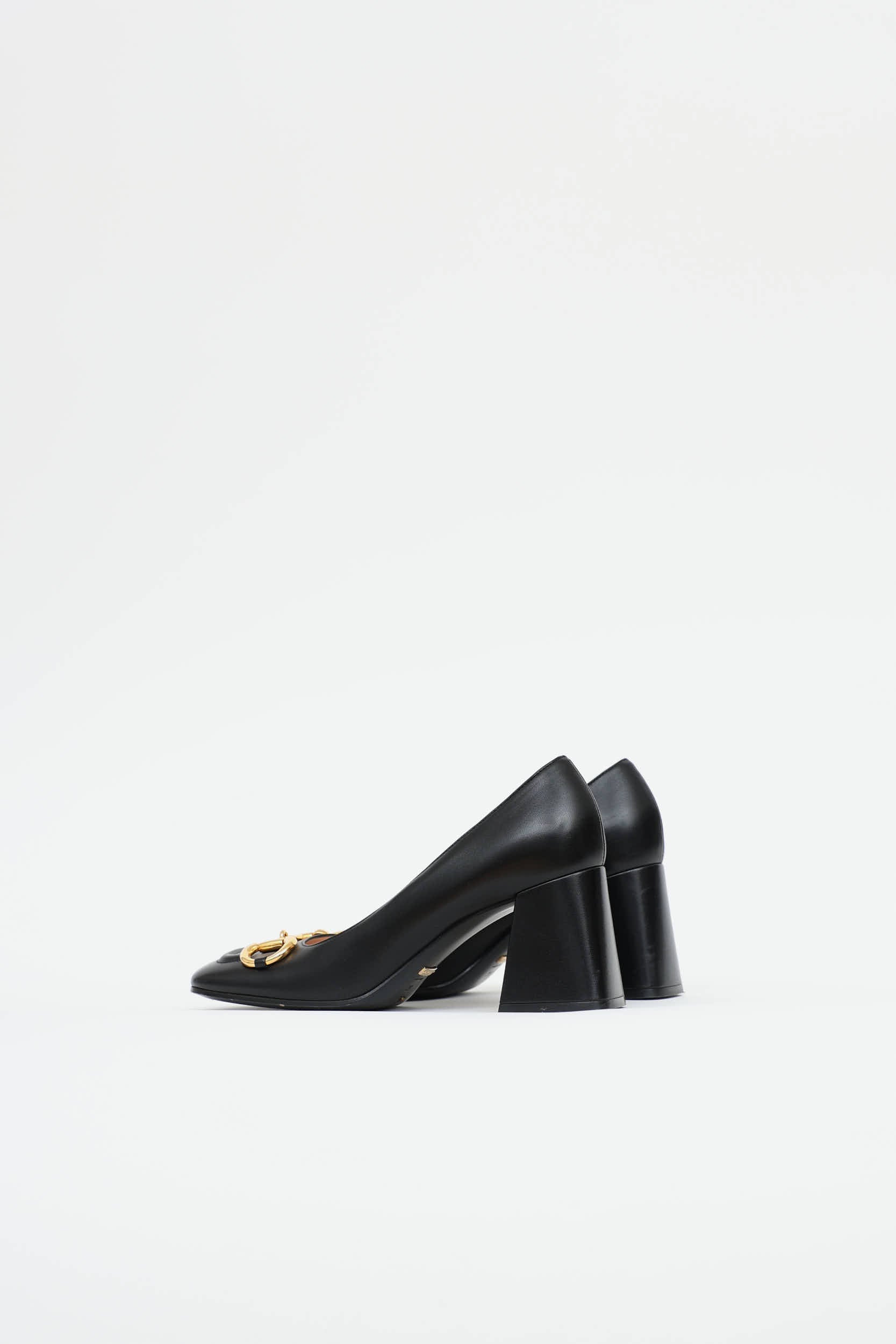Gucci Leather Horsebit Malaga Heel