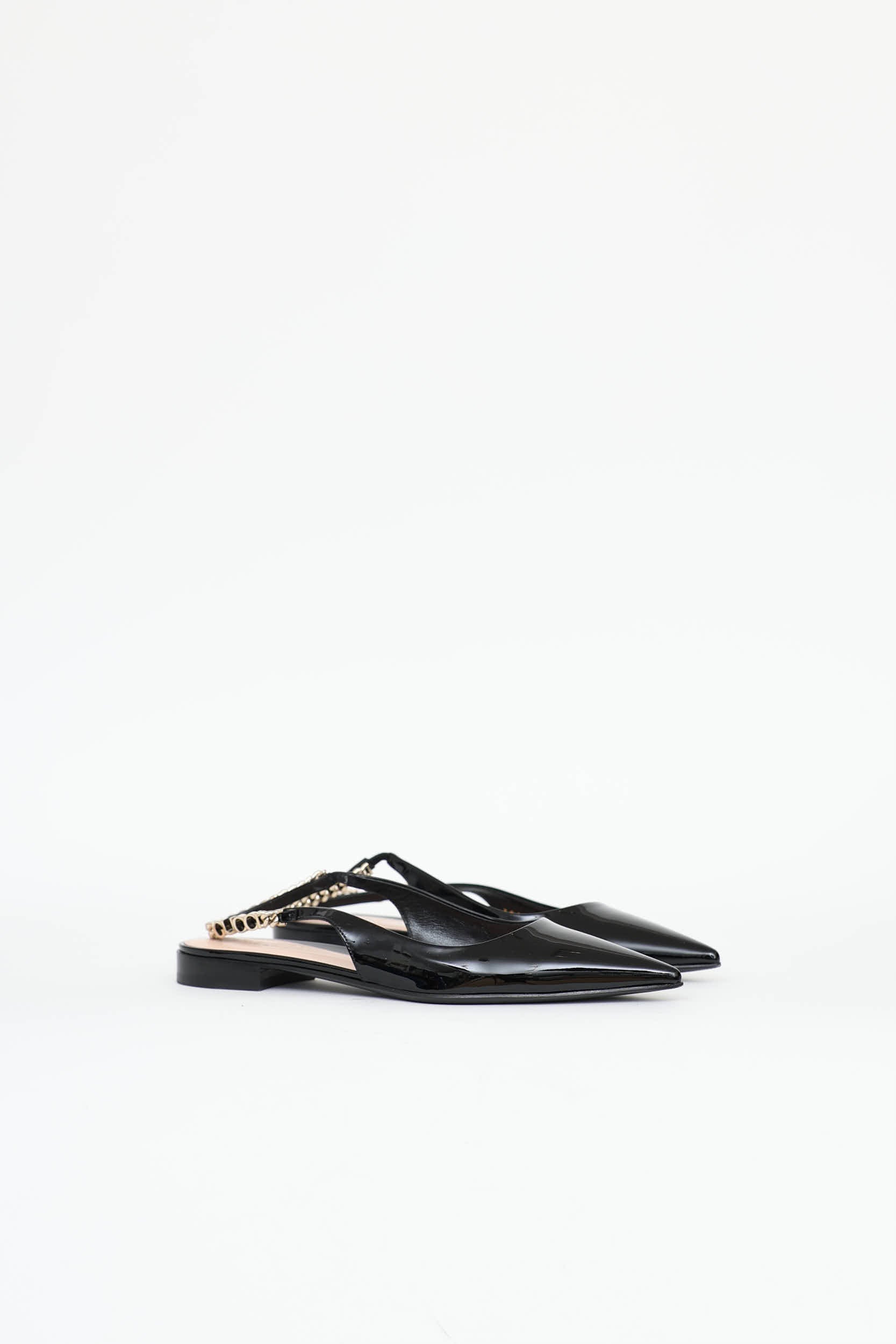 Gucci Patent Slingback Flat