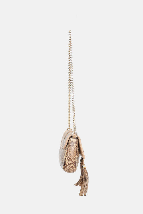 Gucci Python Marrakech Shoulder Bag