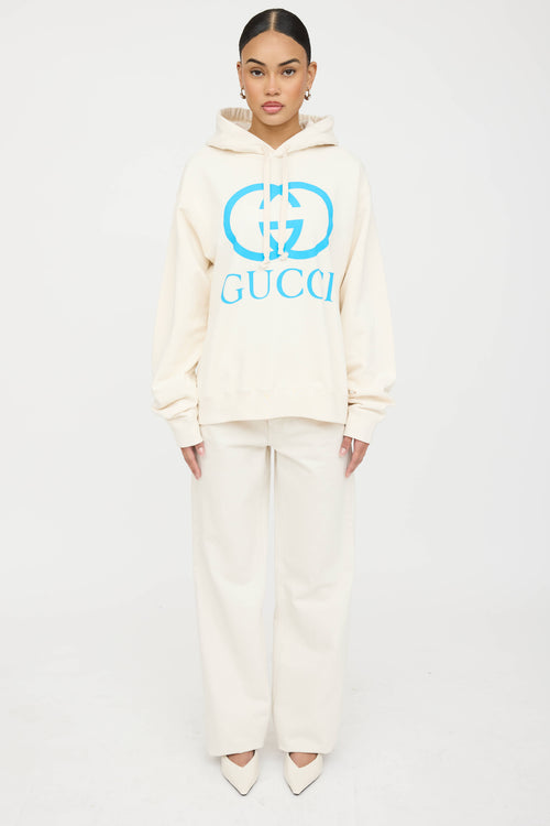 Gucci X Doraemon Logo Hoodie
