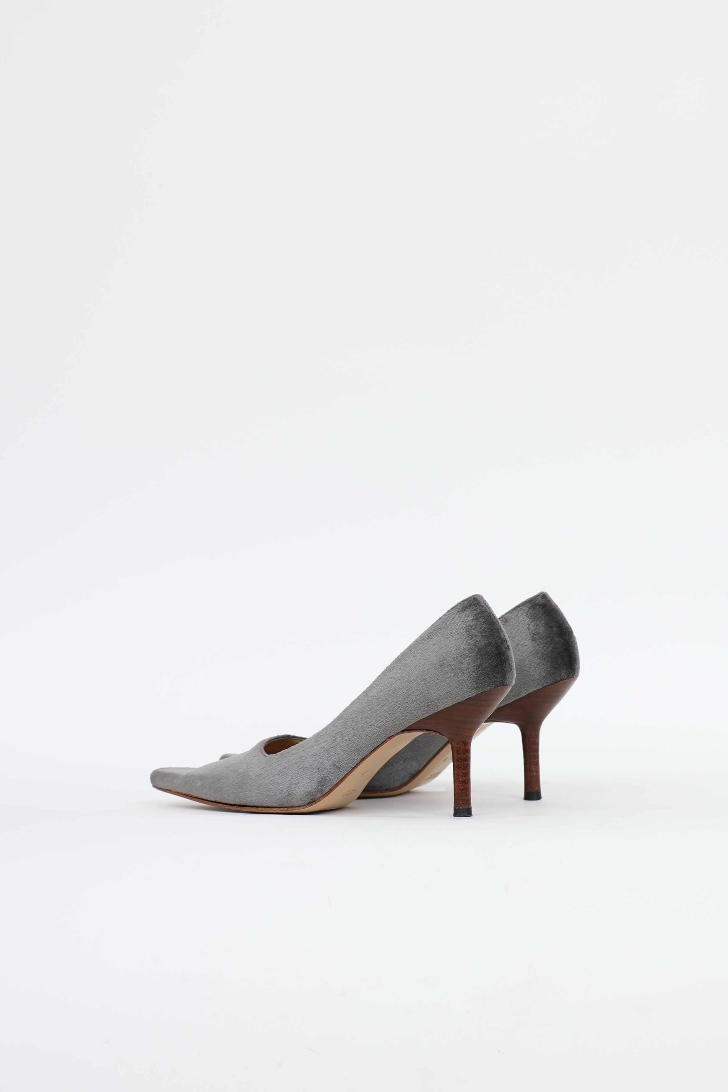 Gucci Velvet Pointed Toe Pump