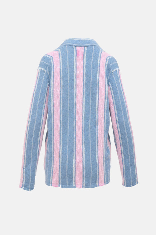 Guest In Residence Cashmere Striped Baja Cardigan