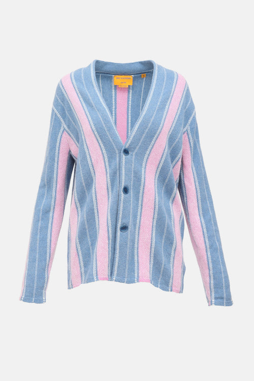 Guest In Residence Cashmere Striped Baja Cardigan