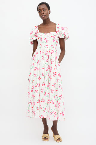 Gul Hurgel Linen Floral Dress