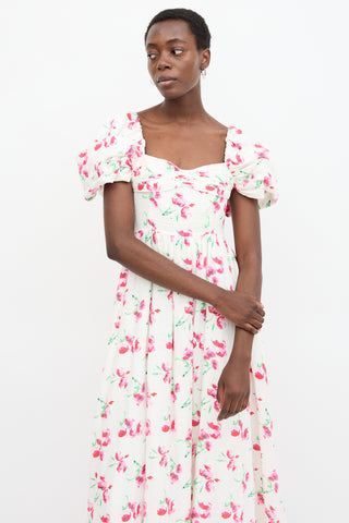 Gul Hurgel Linen Floral Dress