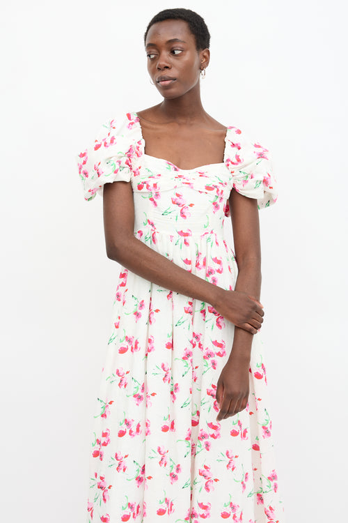 Gul Hurgel Linen Floral Dress
