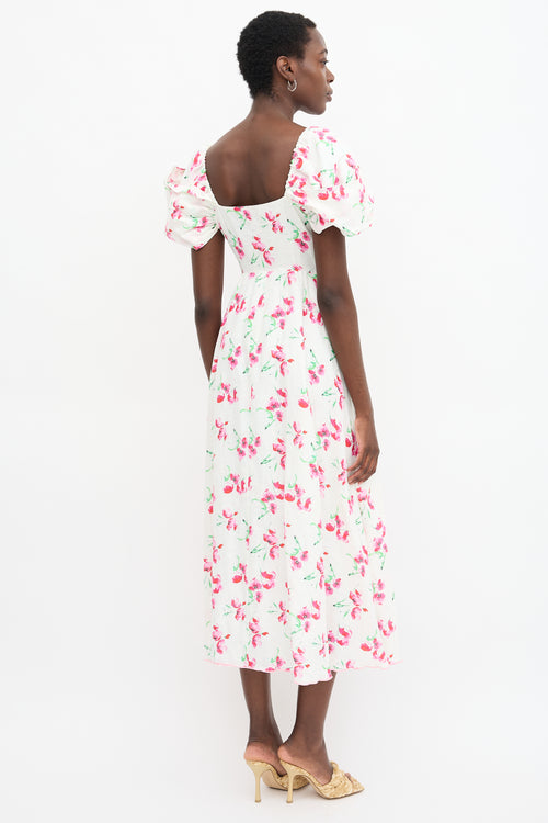 Gul Hurgel Linen Floral Dress