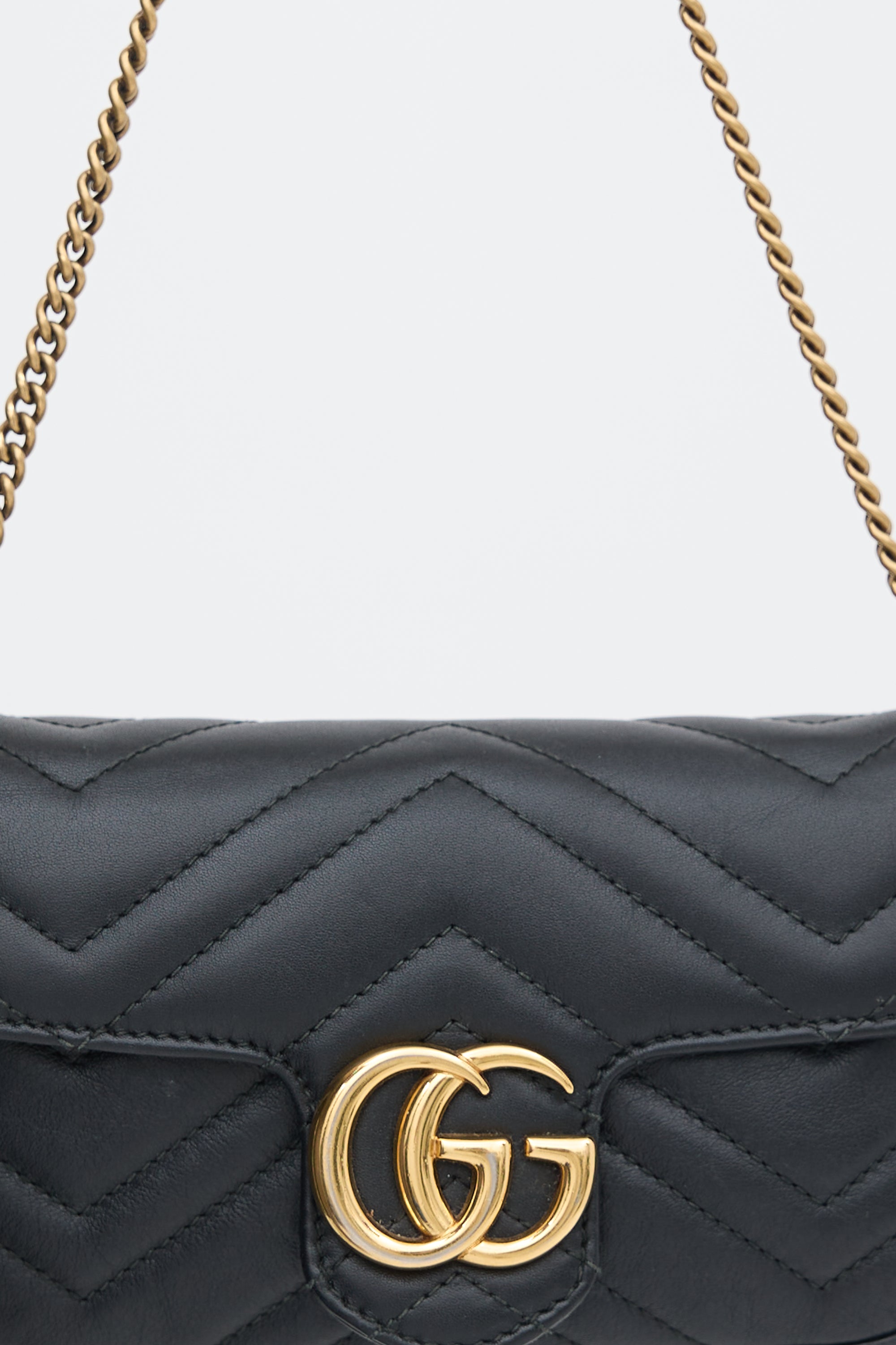 Gucci Leather Marmont GG Belt Bag
