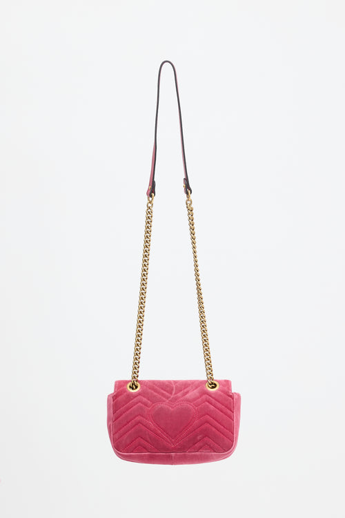 Gucci Velvet Small GG Marmont Bag