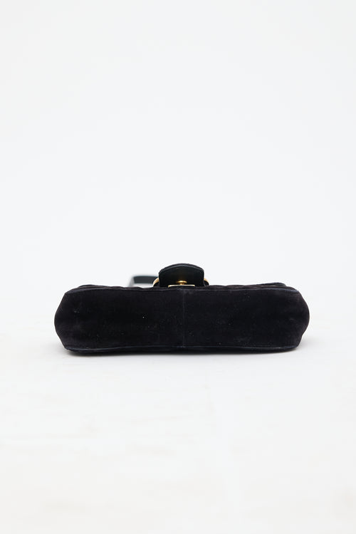Gucci Velvet Small Marmont GG Bag