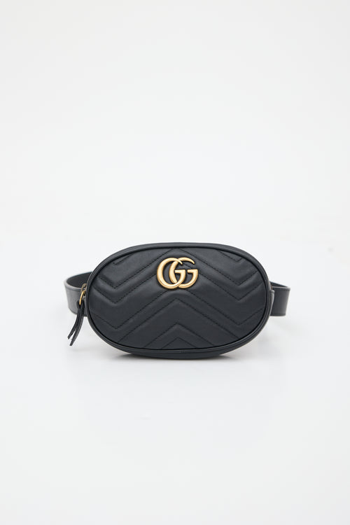 Gucci Leather Mini Marmont GG Bag
