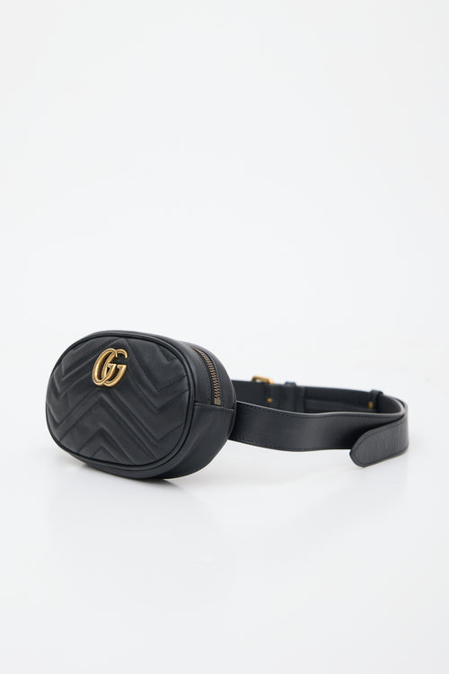 Gucci Leather Mini Marmont GG Bag