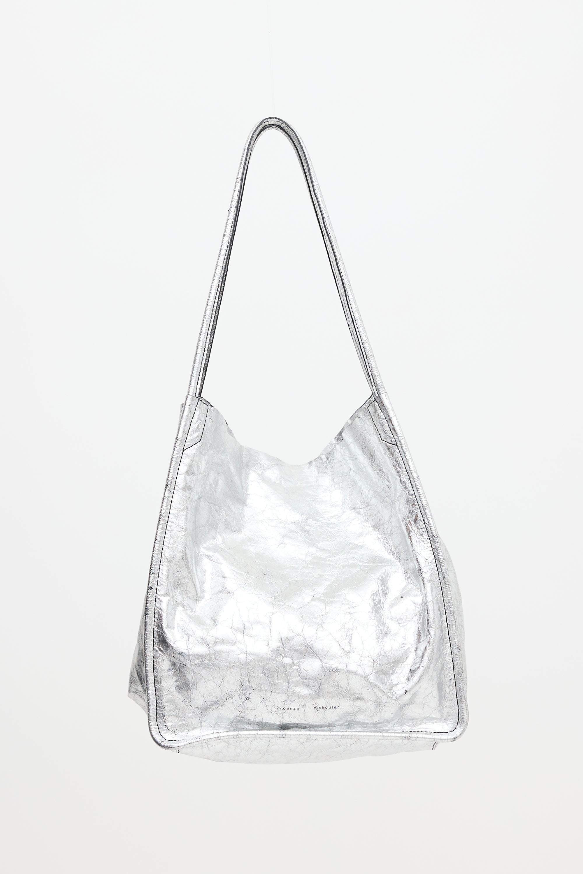 Proenza Schouler Distressed Metallic Leather Bag
