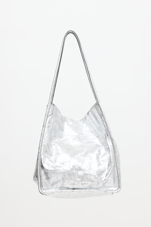Proenza Schouler Distressed Metallic Leather Bag