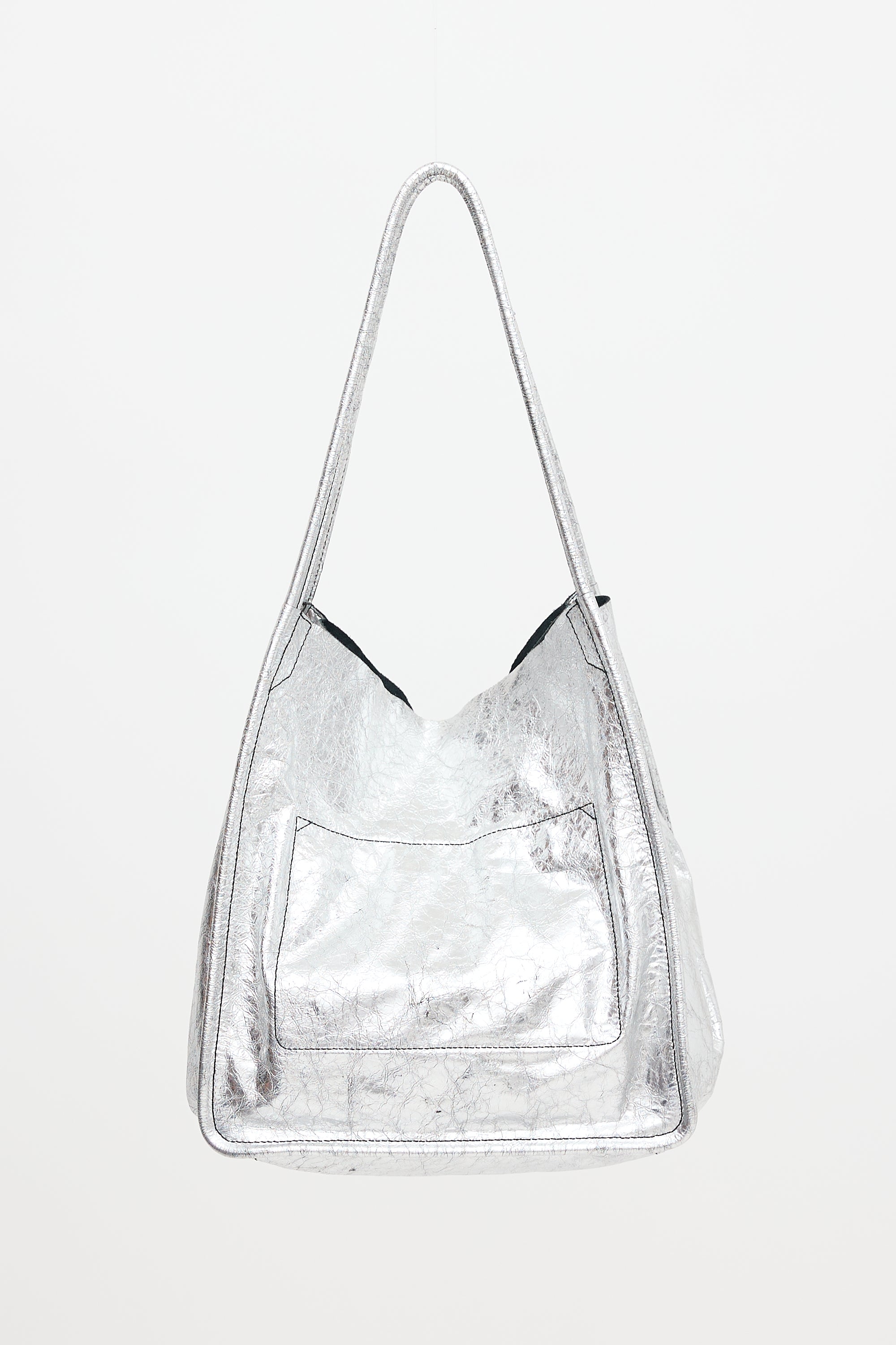 Proenza Schouler Distressed Metallic Leather Bag