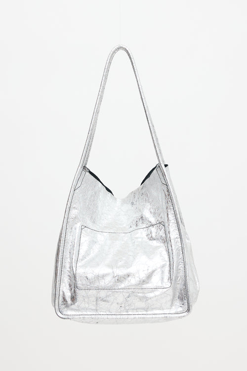 Proenza Schouler Distressed Metallic Leather Bag