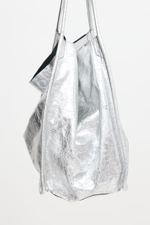 Proenza Schouler Distressed Metallic Leather Bag