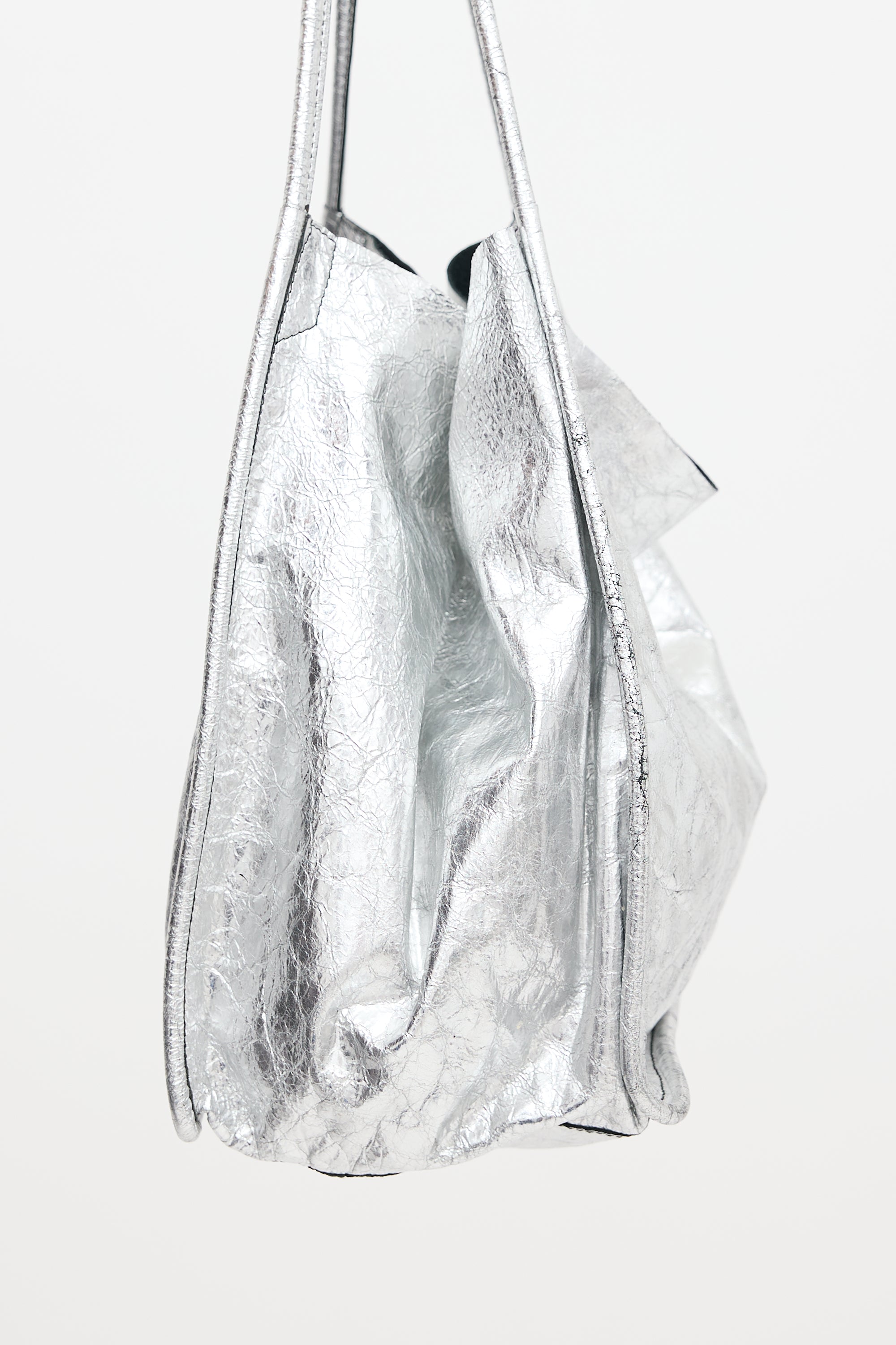 Proenza Schouler Distressed Metallic Leather Bag
