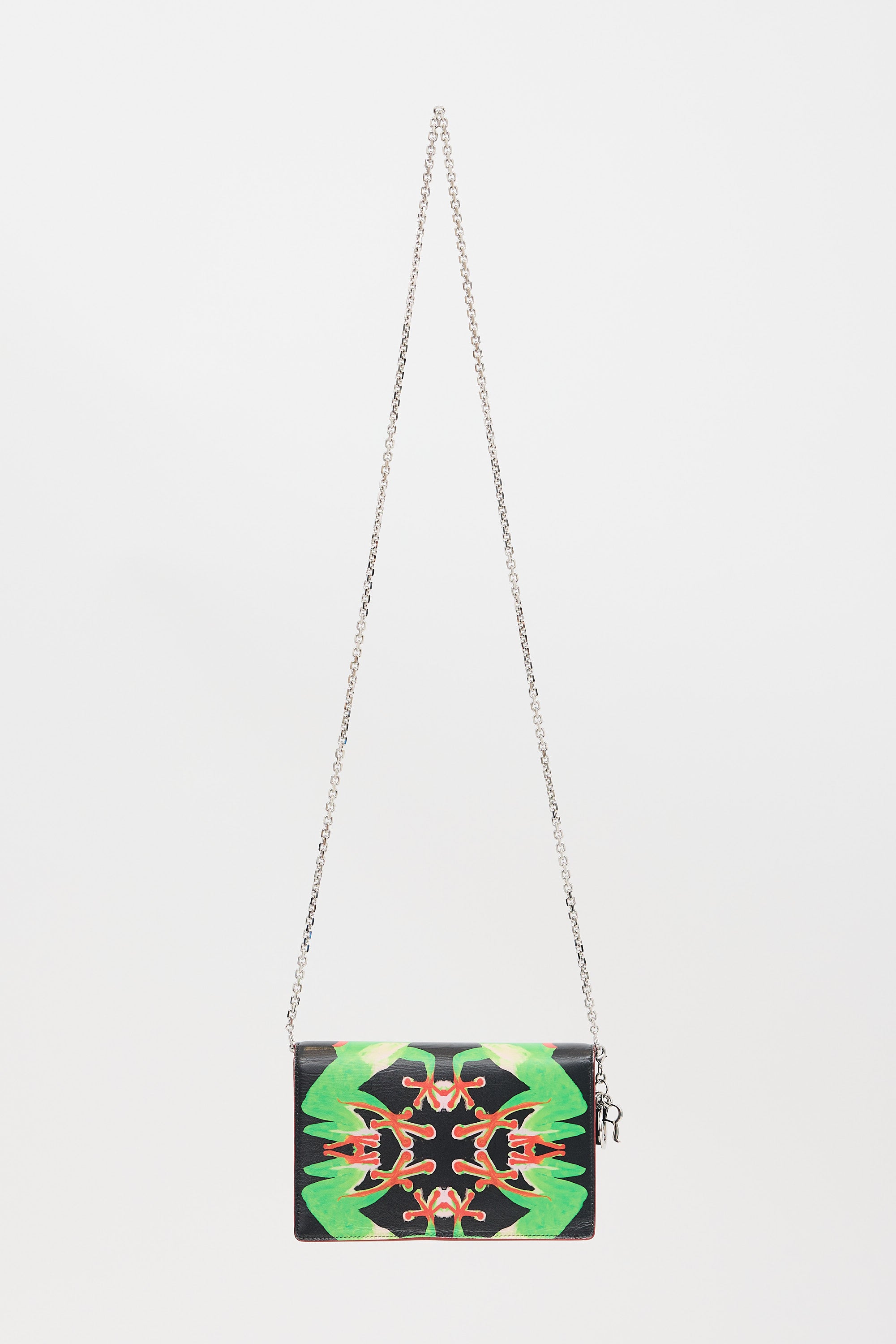 Dior X Chris Martin Leather Wallet On Chain Bag