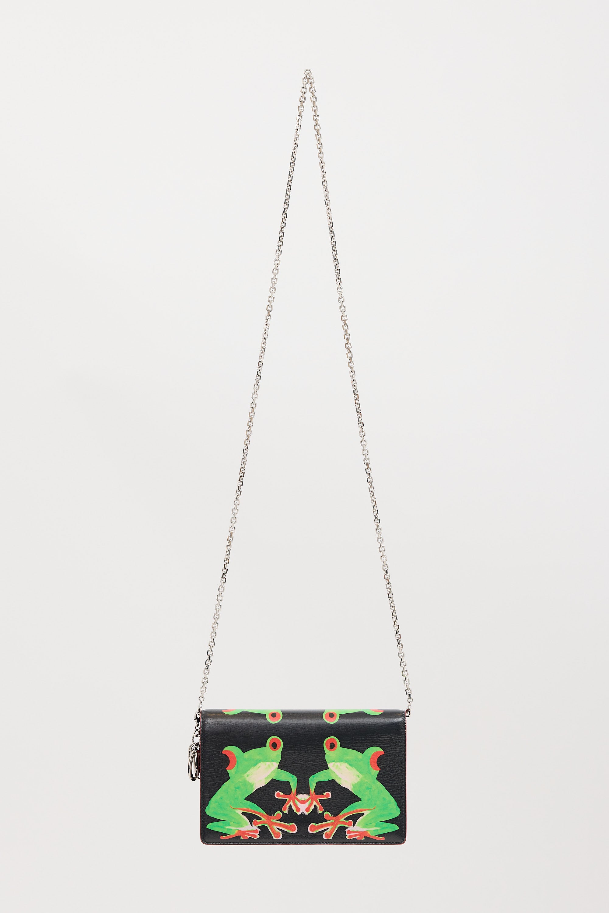Dior X Chris Martin Leather Wallet On Chain Bag