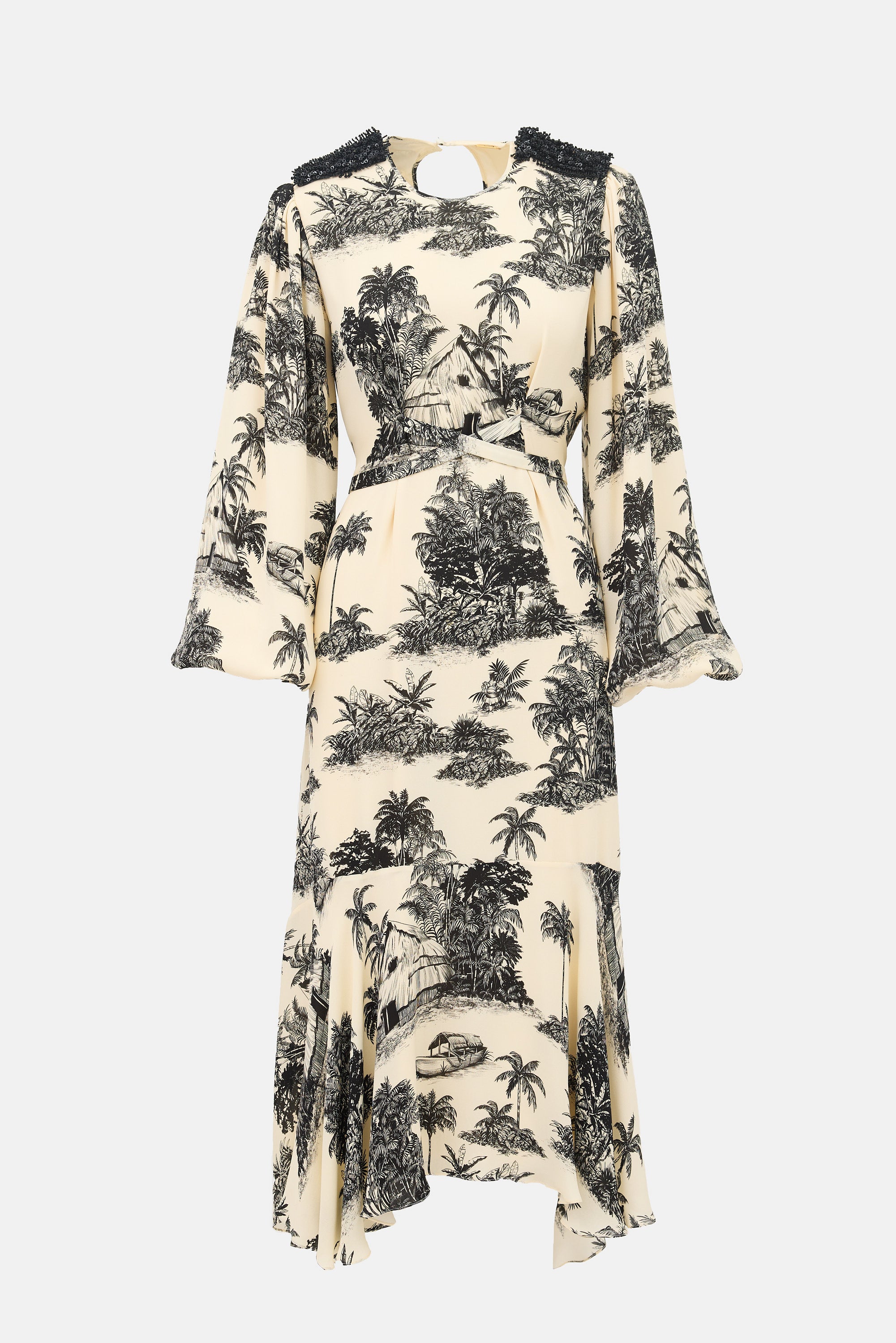 Johanna Ortiz Silk Nostalgia Printed Dress