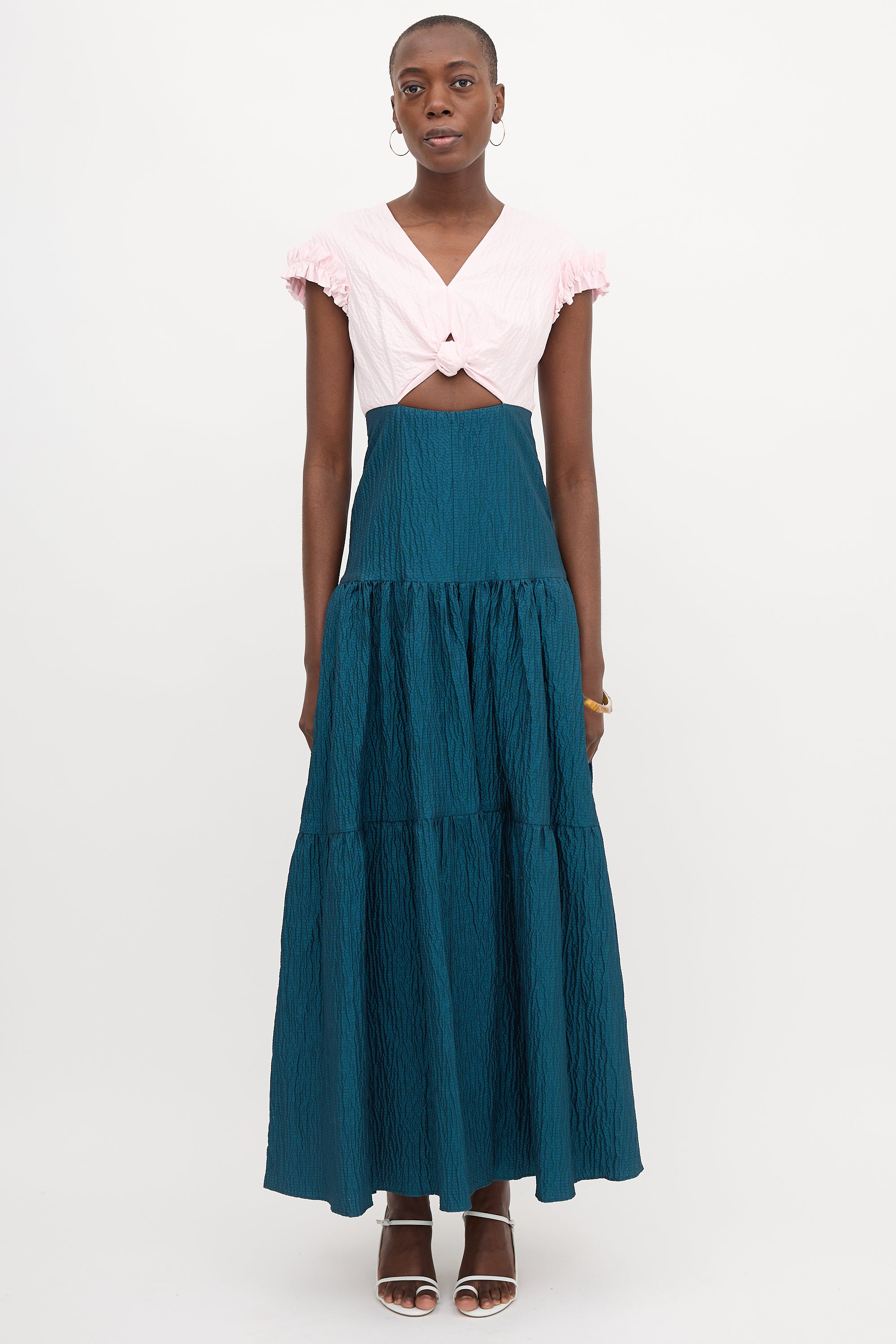 Hellessy Textured Two-Tone Dress