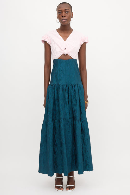 Hellessy Textured Two-Tone Dress