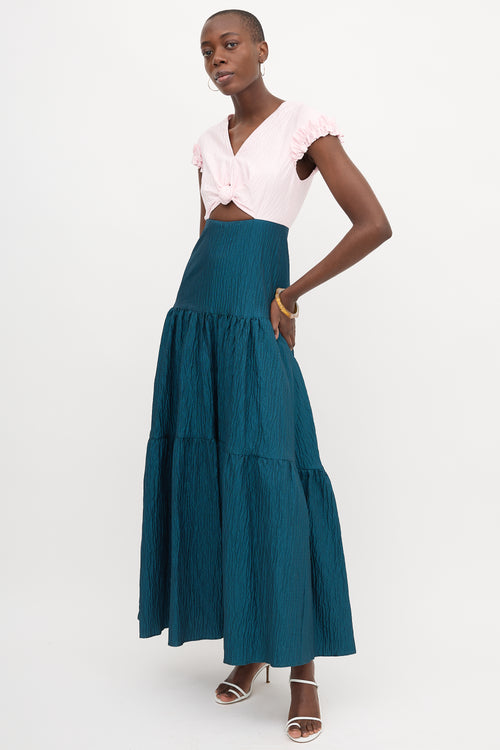 Hellessy Textured Two-Tone Dress