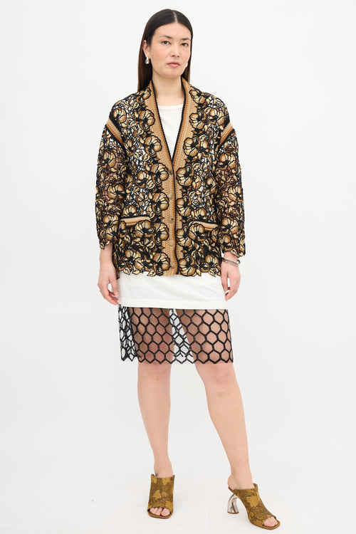 Ermanno Scervino Floral Guipure Lace Cardigan