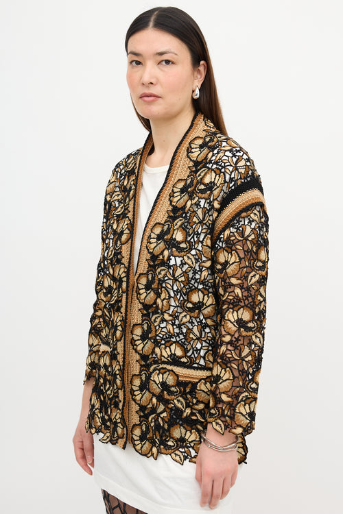 Ermanno Scervino Floral Guipure Lace Cardigan