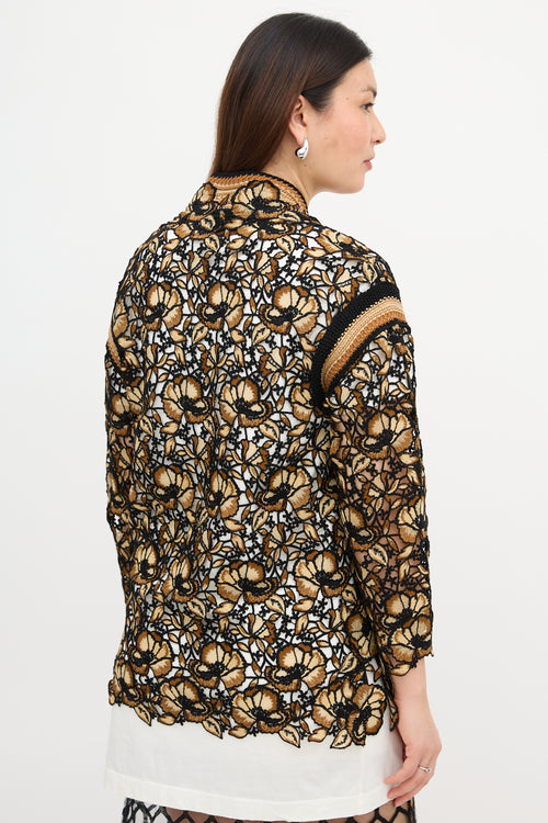 Ermanno Scervino Floral Guipure Lace Cardigan