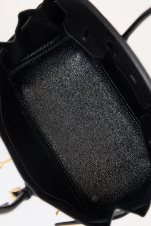 Hermès 1996 Noir Ardennes Birkin 35 Bag