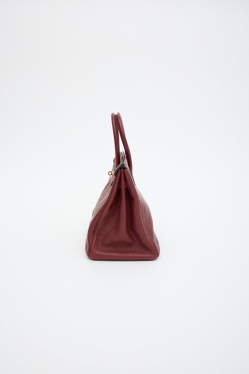 Hermès 2005 Rouge H Togo Birkin 35 Bag