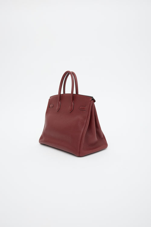 Hermès 2005 Rouge H Togo Birkin 35 Bag