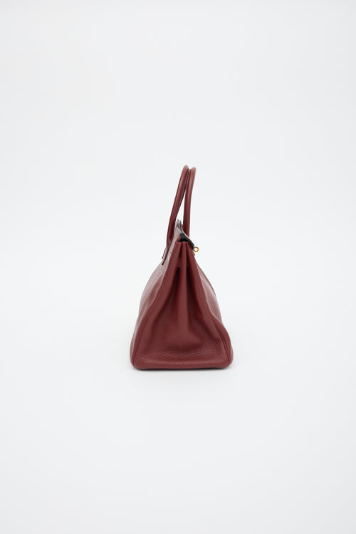 Hermès 2005 Rouge H Togo Birkin 35 Bag