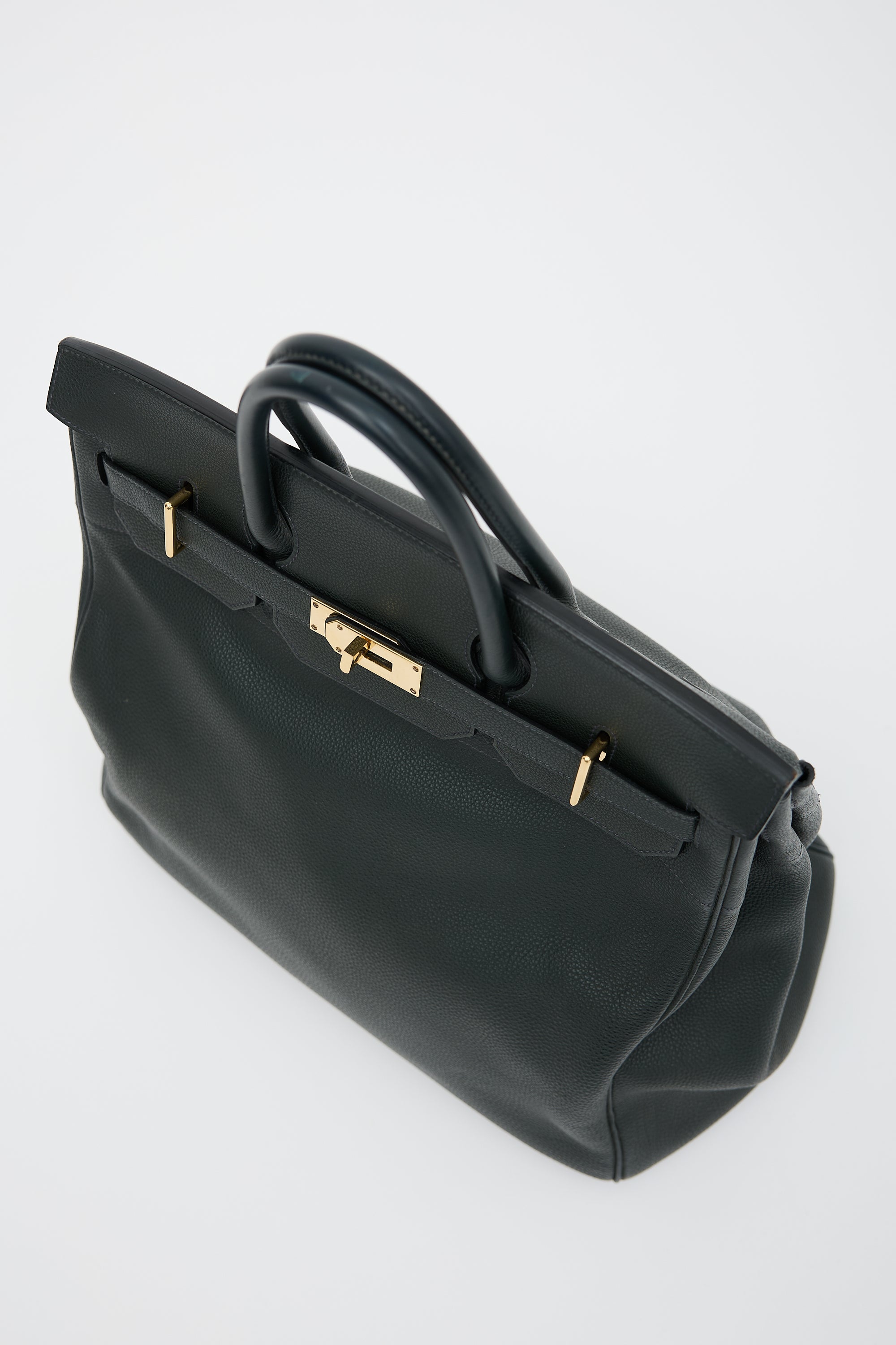 Hermès 2014 Vert De Gris Togo Birkin 40 HAC Bag