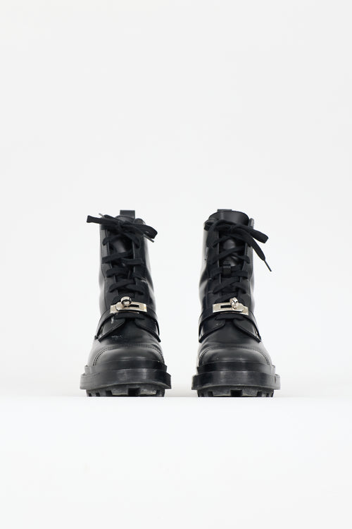Hermès Leather Funk Combat Boot