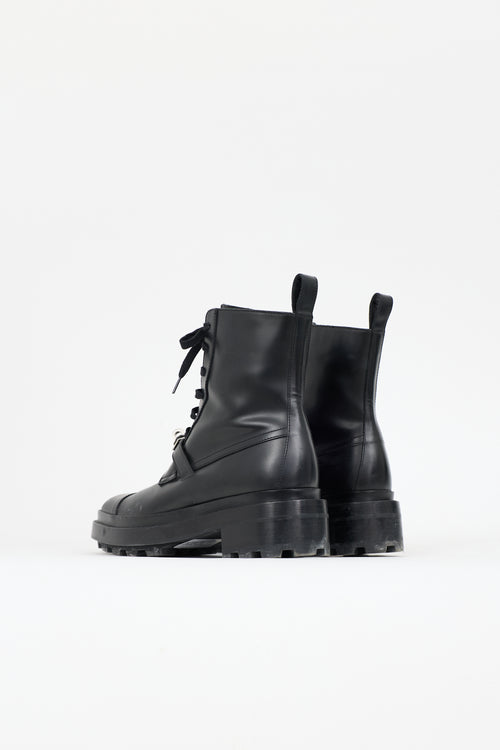 Hermès Leather Funk Combat Boot