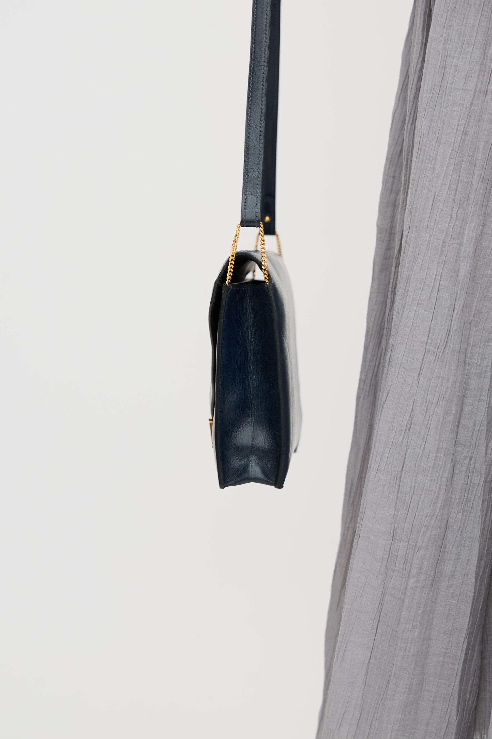 Hermès Vintage Navy Box Lydie Bag
