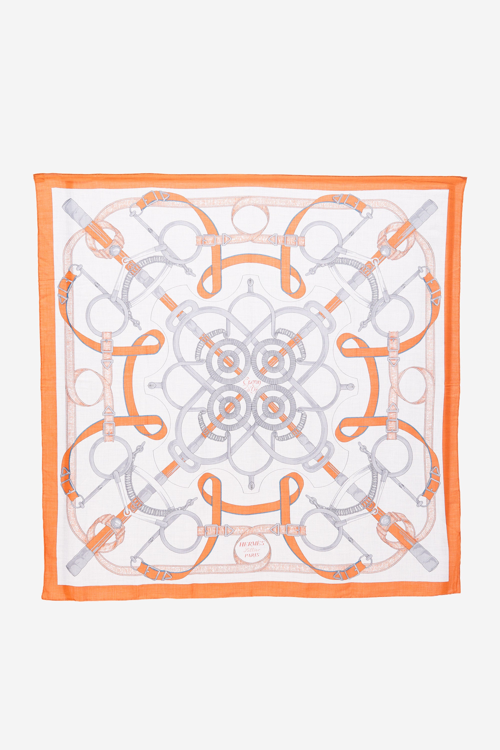 Hermès Silk & Cashmere Eperon D'Or 140 Shawl